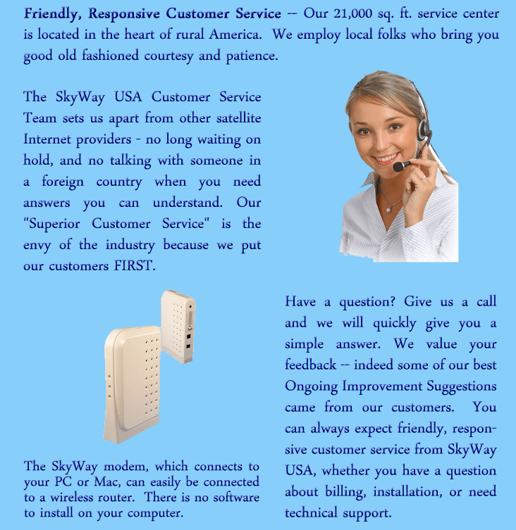 high speed satellite Internet